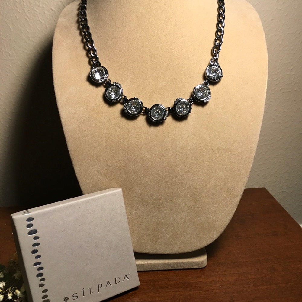 Silpada Necklace with Swarovski Crystals